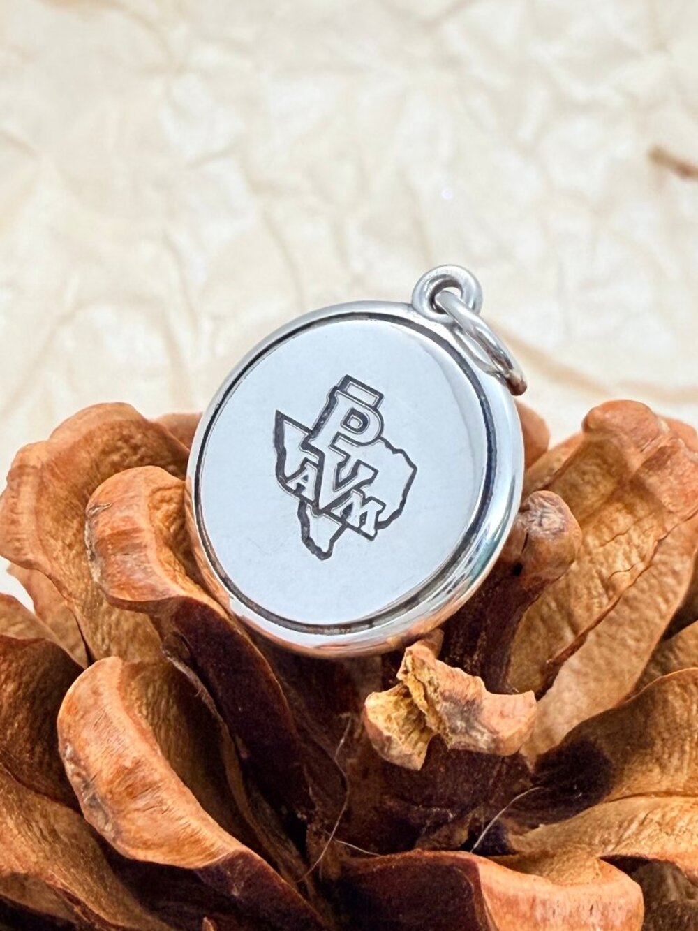 James Avery Prairie View A&M PVAM Disc Charm Sterling Silver College Charm